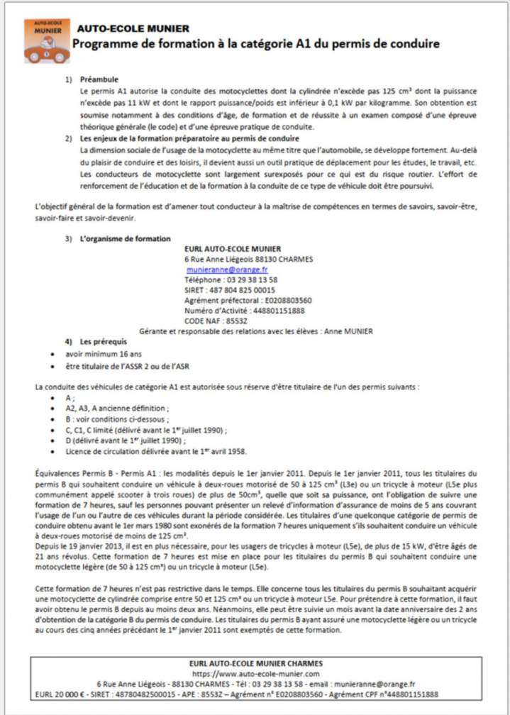 Programmes de formation à Charmes