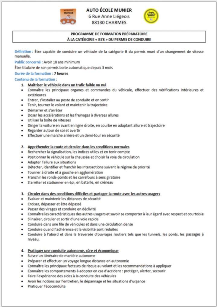 Nos programmes de formation à Charmes