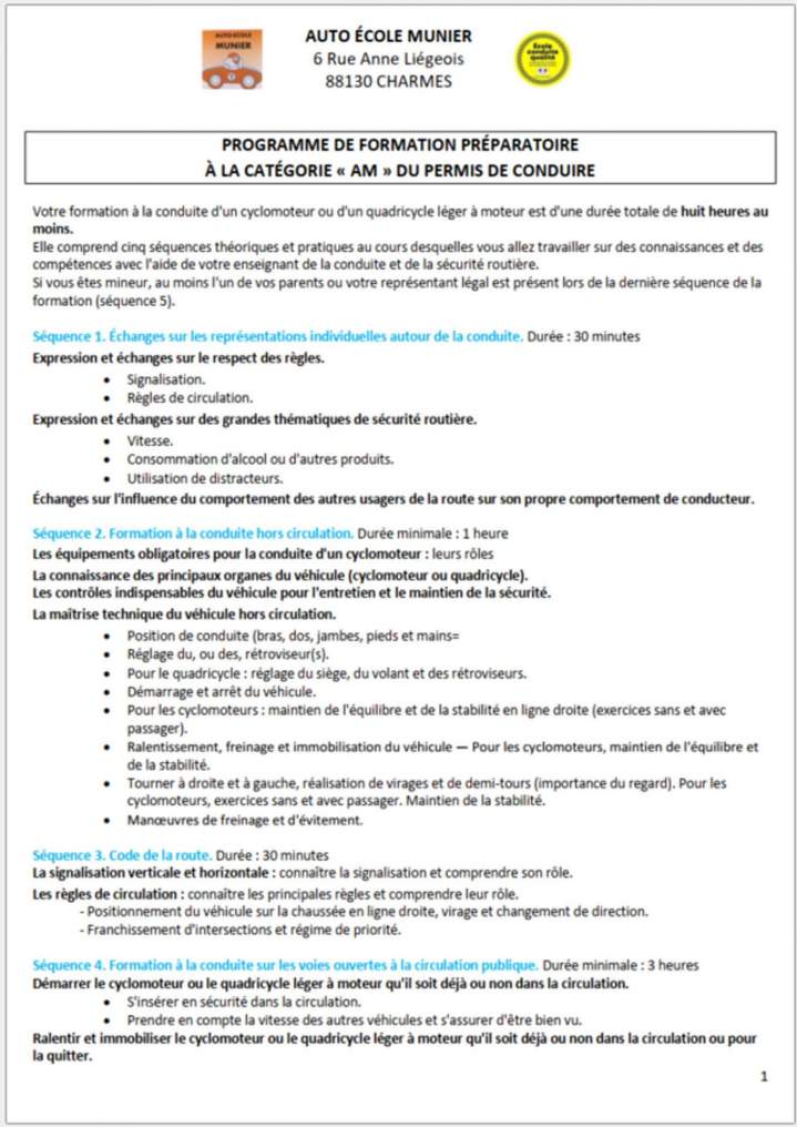 Programmes de formation à Charmes